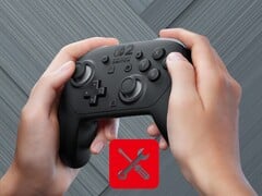 Jogador movendo o thumbstick esquerdo no Switch 2 Pro Controller