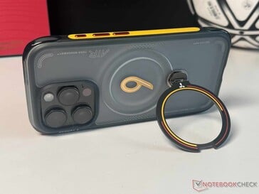 O suporte integrado de 360 graus permite, entre outras coisas, a orientação horizontal...