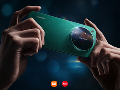 O Xiaomi 17 Ultra será lançado na China em 25 de dezembro. Na foto: uma imagem promocional mostrando a cor Starry Green do telefone. (Fonte da imagem: Xiaomi)
