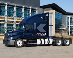 A Amogy apresenta o primeiro caminhão de emissão zero do mundo movido a amônia (Imagem: Amogy)