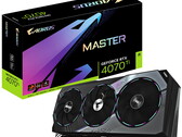 Aorus GeForce RTX 4070 Ti Master 12G em revisão. (Fonte da imagem: Gigabyte)
