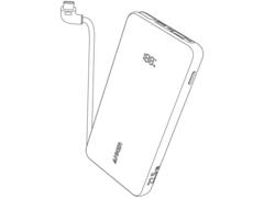 O suposto Anker Zolo 22.5W Power Bank 10K (foto) parece ter um cabo integrado. (Fonte da imagem: AnkerInsider)