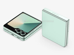 Há rumores de que a Samsung utilizará componentes antigos do carro-chefe no Galaxy Z Flip 'Fan Edition'. (Fonte da imagem: OnLeaks & Sammy Guru)