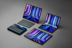 Asus lançou o primeiro laptop dobrável do mundo, o ZenBook Fold 7 OLED (imagem via Ssus)