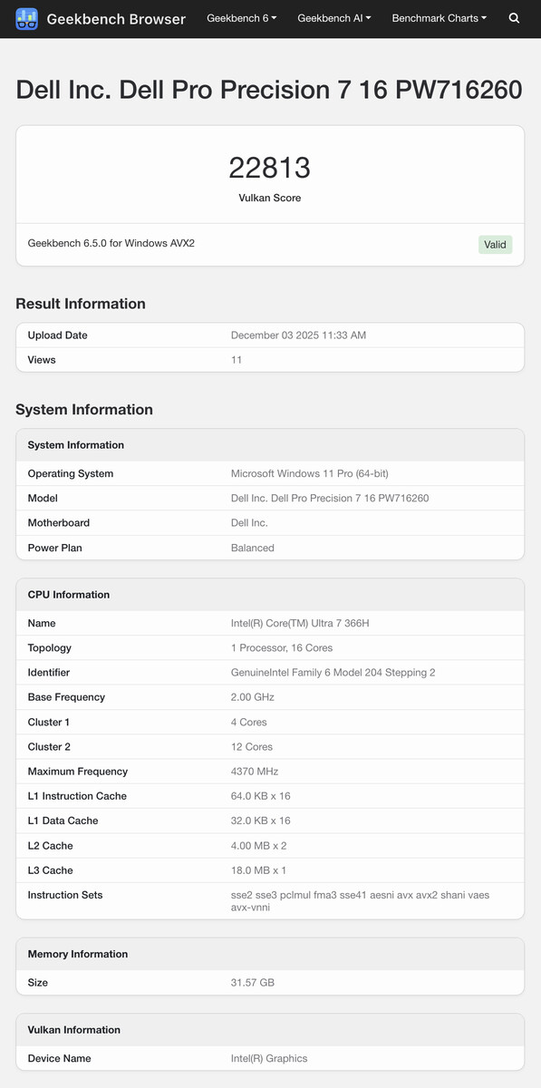(Fonte da imagem: Geekbench)