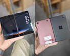 O Surface Duo 'Andromeda' em uma de suas cores aparentes de protótipo. (Fonte da imagem: Goofish)