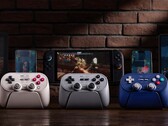 O 8BitDo Pro 3 Bluetooth GamePad está disponível para compra nas cores G Classic, Cinza e Roxo. (Fonte da imagem: 8BitDo)