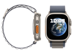 O Apple Watch Ultra 2 (acima) tem uma tela OLED de 1,93 polegadas. (Fonte da imagem: Apple)