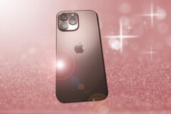 O possível Apple iPhone 13 Pro nas imagens vazadas esportiva um estojo de ouro rosa. (Fonte da imagem: @MajinBuOfficial/Dreamtime - editado)