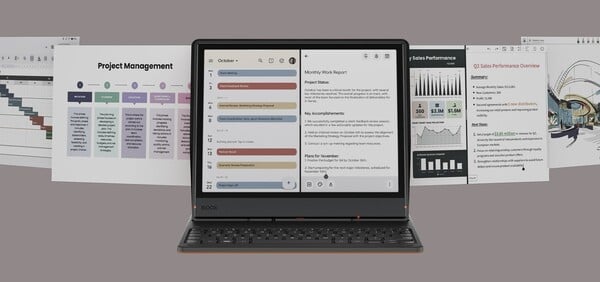 O Boox Note Air5 C agora tem um acessório de teclado para um trabalho mais produtivo. (Fonte da imagem: Boox)