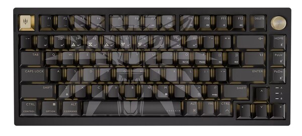 Teclado sem fio para jogos Corsair K65 Plus Witcher 3 - Wild Hunt 10th Anniversary Edition. (Fonte da imagem: Corsair)