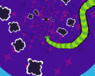 O Deep Snake tem um visual colorido e alucinante que contrasta bastante com o Snake original de 1997. (Fonte da imagem: Steam)