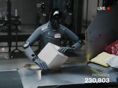 Uma captura de tela da transmissão ao vivo mostra a Figura AI 03 classificando os pacotes.