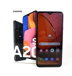 Em revisão: Samsung Galaxy A20s. Dispositivo de teste fornecido por notebooksbilliger.de