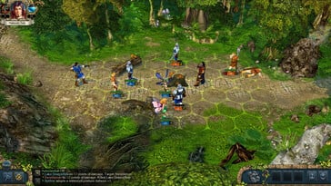 Na imagem: uma captura de tela do jogo King's Bounty: The Legend.