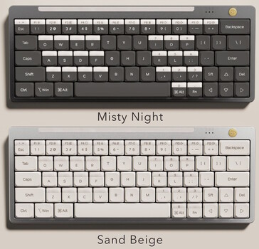 O teclado Hesper64(100) vem nas cores Misty Night ou Sand Beige. (Fonte da imagem: Nics Tek)