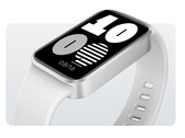 A Redmi Band 4 custa cerca de US$ 25. Na imagem: uma foto promocional editada mostrando a versão na cor branca.