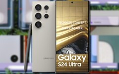 Espera-se que o Samsung Galaxy S24 Ultra venha com uma tela mais plana do que as gerações anteriores. (Fonte da imagem: Ice universe/Super Roader - editado)
