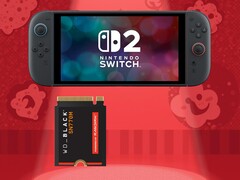 Switch 2 mostrado com SSD M.2 2230 NVMe