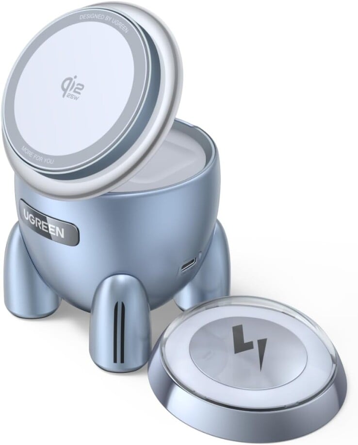 Carregador sem fio 2 em 1 de 25 W da Ugreen. (Fonte da imagem: Ugreen)