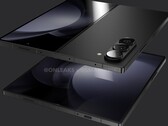 Uma renderização do "Galaxy Z Fold6". (Fonte: OnLeaks x SmartPrix)