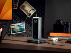 O novo banco de energia Anker Prime (foto) tem uma tela inteligente para mostrar os dados de carregamento e o status do dispositivo. (Fonte da imagem: Anker)