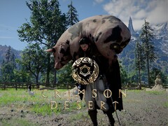 Kliff visto em uma paisagem do deserto de Crimson