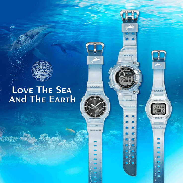 Os relógios G-Shock Love The Sea and The Earth 2026 ICERC