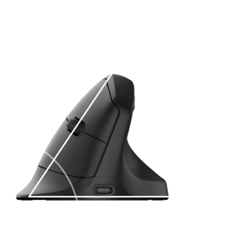 Ângulo do mouse Keychron M5 8K. (Fonte da imagem: Keychron)