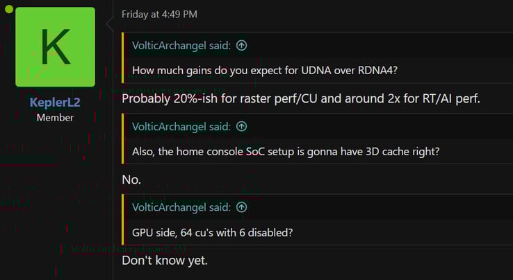 Vazamento da iGPU do Xbox e PS6 da próxima geração. (KeplerL2 nos fóruns do NeoGAF)