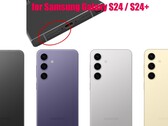 Uma loja de peças de reposição fornece pistas potenciais sobre as opções de cores disponíveis exclusivamente pela Samsung para Galaxy S24 e Galaxy S24+ (Imagem: Arsene Lupin e Vopmart, editado)