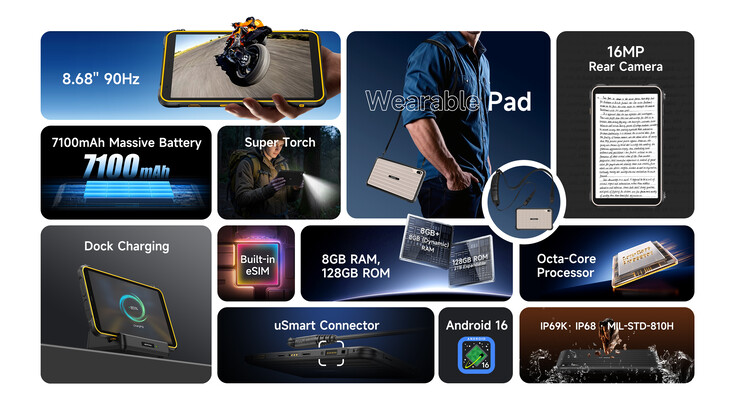 Ambos os tablets suportam carregamento em um dock. (Fonte da imagem: Ulefone)