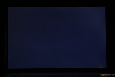 Sangramento mínimo e irregular da luz de fundo