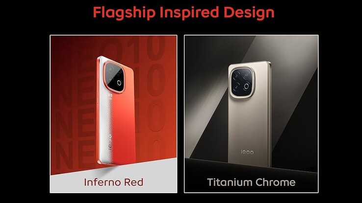 O iQoo Neo 10 estará disponível em quatro opções de cores 