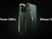 A série iPhone 13 estará disponível em breve em duas opções de cor verde. (Fonte de imagem: Apple)
