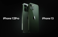 A série iPhone 13 estará disponível em breve em duas opções de cor verde. (Fonte de imagem: Apple)