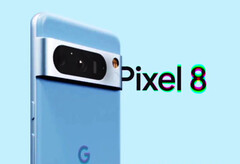 A série Pixel 8 estará disponível em uma atraente cor azul. (Fonte da imagem: @EZ8622647227573)