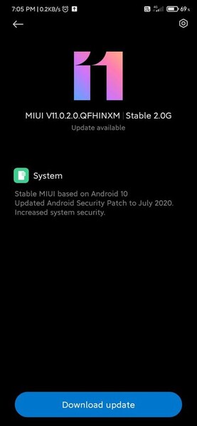 V11.0.2.0.QFHINXM está agora ao vivo para a Redmi Note 7 Pro. (Fonte da imagem: XDA Developers)