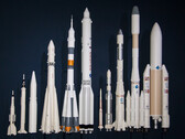 O Ariane (extrema direita) em breve decolará com hidrogênio limpo. (pixabay/stux)