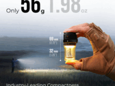 Lanterna Flextail Zero com iluminação de 360 graus na função de lanterna e como lanterna direcionada para cima