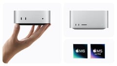 Novo Mac Mini com M6 e Mac Studio com M5 Ultra