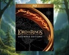 O Blu-ray das Edições Estendidas de O Senhor dos Anéis em exibição