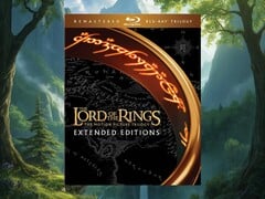 O Blu-ray das Edições Estendidas de O Senhor dos Anéis em exibição