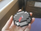 A bússola DIY do Minecraft impressa em 3D (na foto). (Fonte da imagem: u/Intelligent-Cause751 via r/minecraft)