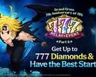 Seven Deadly Sins: Grand Cross 7º aniversário Perfect 7 update key art.