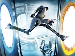 Imagem promocional de Portal 2. 