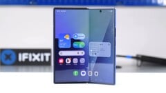 a desmontagem do iFixit indica que o Samsung Galaxy Z Fold 7 é muito difícil de consertar. (Fonte da imagem: iFixit)
