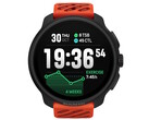 O smartwatch Suunto Race 2 em laranja coral vem com uma tela OLED de 1,5 polegada para exibir estatísticas de corrida e a hora. (Fonte da imagem: Suunto)