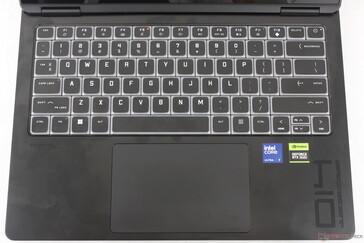 Layout de teclado sem treliça