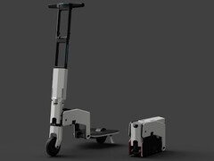 Arma: A e-scooter é muito compacta em termos de dobrabilidade
